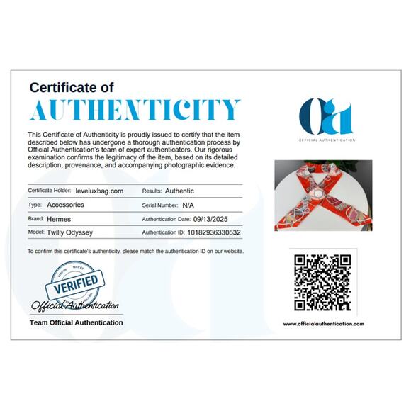 💎✨Authentic Hermes Twilly Odyssey Scarf - Picture 5 of 6